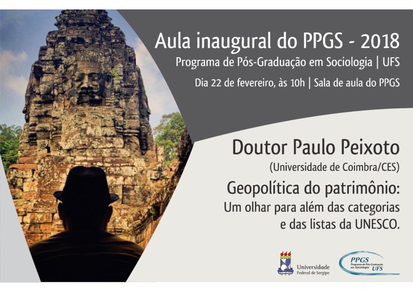 Cartaz da Aula inaugural